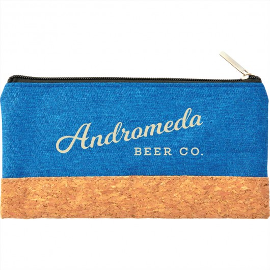 Heather Cork Pencil Cases Blue